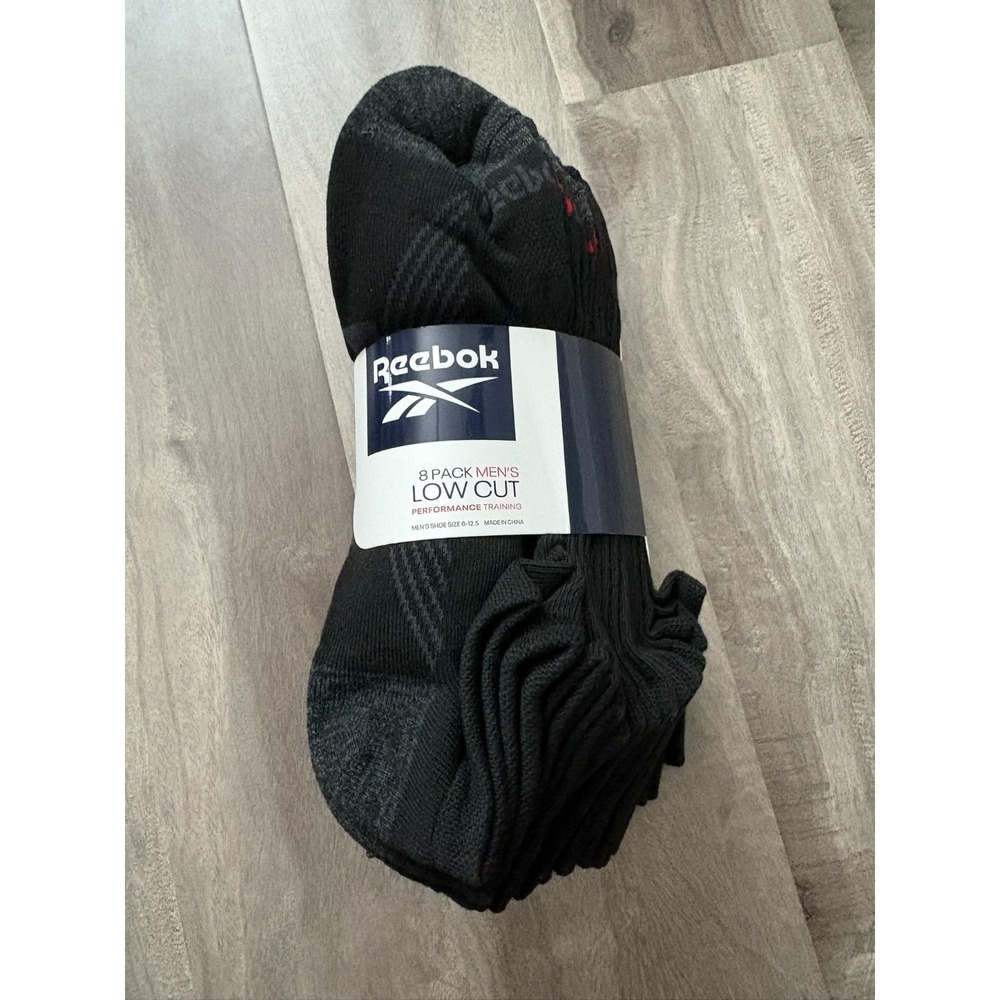 Reebok Men's Athletic Socks Performance Sports Low Cut 8 Pairs SIZE 6-12.5
